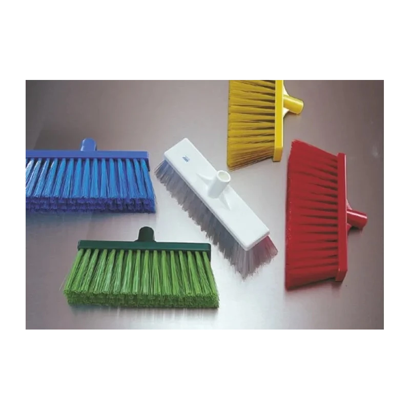 Vikan Red Push Broom with Polyethylene Terephthalate Bristles for Food and Industrial Applications 325mm 29154