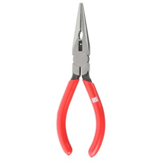 RS PRO Long Nose Plier Chrome Steel 160mm Overall Length 46.5mm Jaw 180° Nose Angle Ergonomic Handle 541-7043