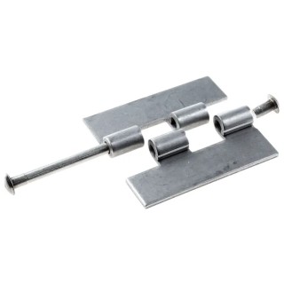 Pinet Steel Stainless Steel Grade 304 Butt Hinge with Barrel Pin 80mm x 30mm x 3mm 347-8406