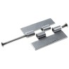 Pinet Steel Stainless Steel Grade 304 Butt Hinge with Barrel Pin 80mm x 30mm x 3mm 347-8406