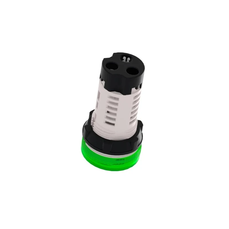 Schneider Electric Panel Mount Green Incandescent Lamp Pilot Light Harmony XB7, 22 mm Cutout, 250V, IP65 XB7EV63P