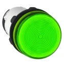 Schneider Electric Panel Mount Green Incandescent Lamp Pilot Light Harmony XB7, 22 mm Cutout, 250V, IP65 XB7EV63P