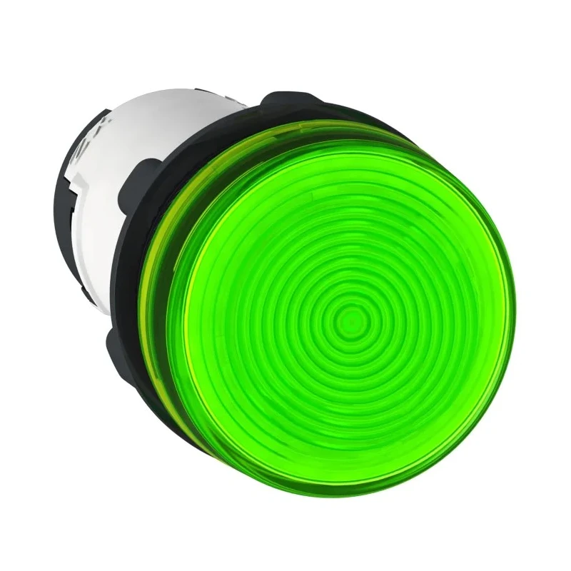 Schneider Electric Panel Mount Green Incandescent Lamp Pilot Light Harmony XB7, 22 mm Cutout, 250V, IP65 XB7EV63P
