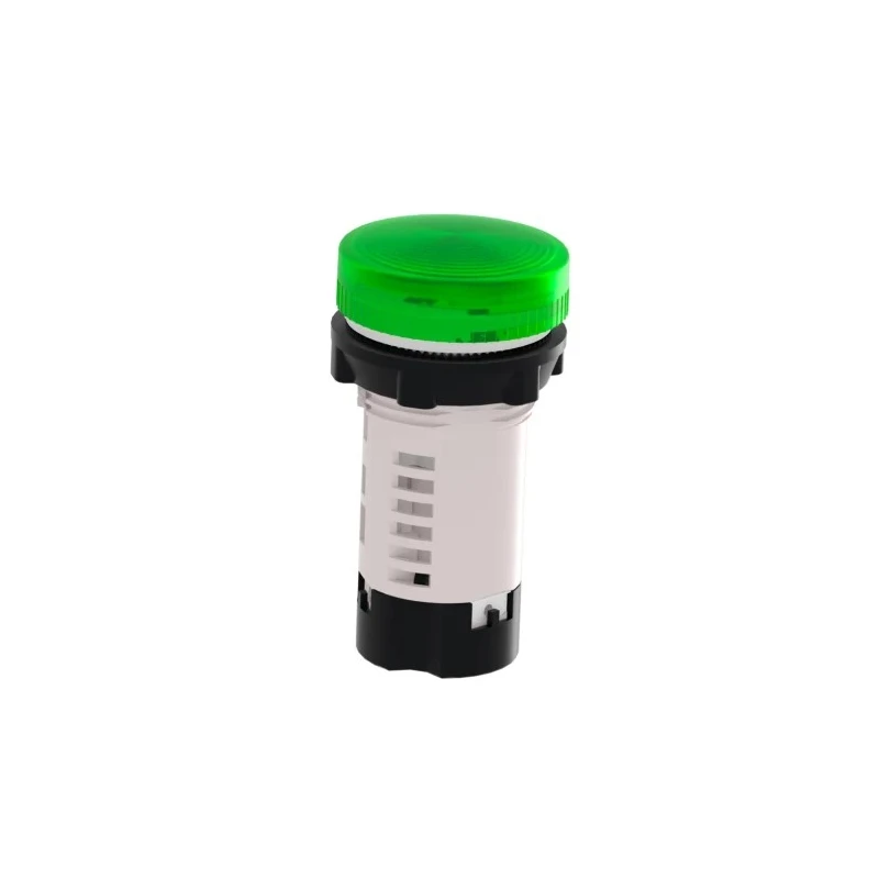 Schneider Electric Panel Mount Green Incandescent Lamp Pilot Light Harmony XB7, 22 mm Cutout, 250V, IP65 XB7EV63P