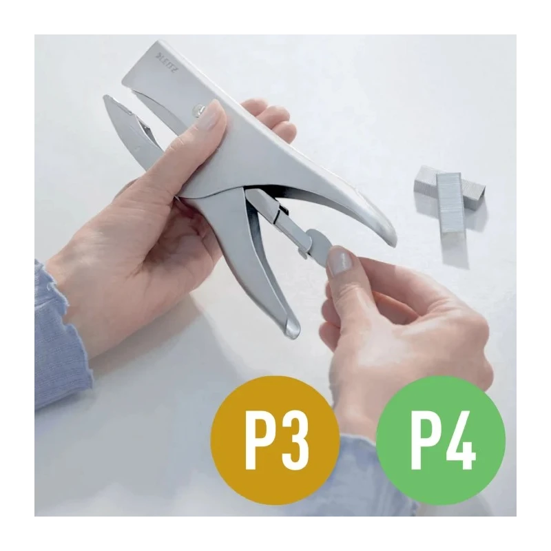 Leitz Full Strip Plier Stapler, 40 Sheet Capacity, Compatible with 24/8 mm Leitz Power Performance P4 Staples 55490081