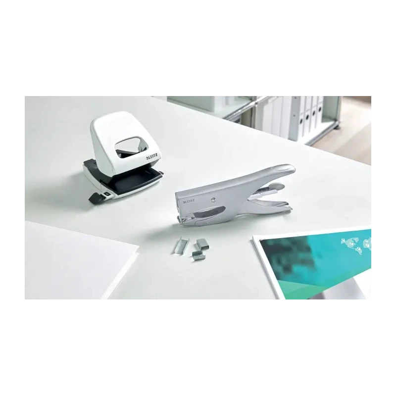 Leitz Full Strip Plier Stapler, 40 Sheet Capacity, Compatible with 24/8 mm Leitz Power Performance P4 Staples 55490081