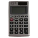 Casio Pocket Calculator Solar Power Supply Battery Powered 8 Digits Grey HS-8VA HS-8VA-