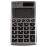 Casio Pocket Calculator Solar Power Supply Battery Powered 8 Digits Grey HS-8VA HS-8VA-