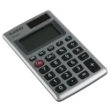 Casio Pocket Calculator Solar Power Supply Battery Powered 8 Digits Grey HS-8VA HS-8VA-