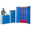 RS PRO Steel Floor Standing Storage Cabinet 1.58 m Height 770 mm Width 330 mm Depth Model 424-5437