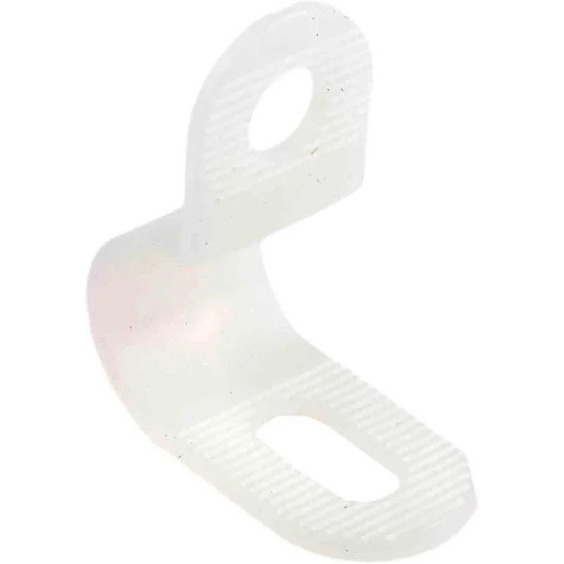 RS PRO Nylon P-Clip 6.4 mm ID Natural Colour with 5.5 mm Mounting Hole Diameter 472-6396