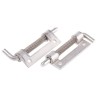 Pinet Raw Stainless Steel Latch with a Spring Loaded Pin, Bolt-On Fixing, 82 mm x 18.2 mm x 3 mm 1214314