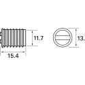 RS PRO Zinc Plated Plastic Magnetic Catch 15.4mm x 13mm 1.2kg Holding Force 665-9932