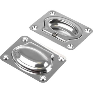 ROCA Stainless Steel Electro Polished Fold Down Carrying Handle 60x75 mm 666-7678