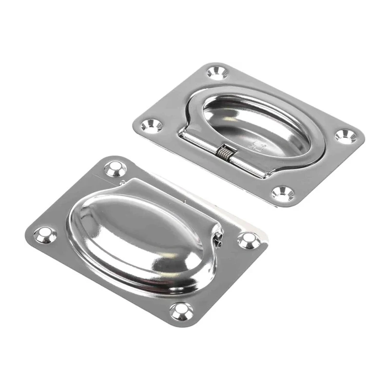 ROCA Stainless Steel Electro Polished Fold Down Carrying Handle 60x75 mm 666-7678
