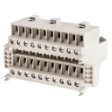 RS PRO Feed Through Terminal Block Grey, 0.5mm² to 2.5mm² Wire Size, Screw Termination, 300V, 10A Current 470-9593