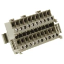RS PRO Feed Through Terminal Block Grey, 0.5mm² to 2.5mm² Wire Size, Screw Termination, 300V, 10A Current 470-9593