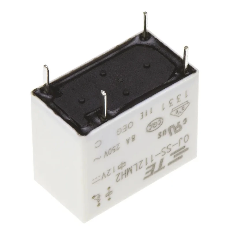 TE Connectivity DIN Rail Power Relay 12V DC Coil 8A Switching Current SPST OJ-SS-112LMH2,005