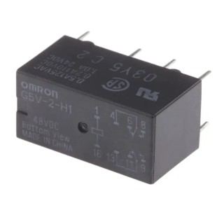 Omron PCB Signal Relay 48V DC Coil 1A DPDT G5V-2-H1 48DC