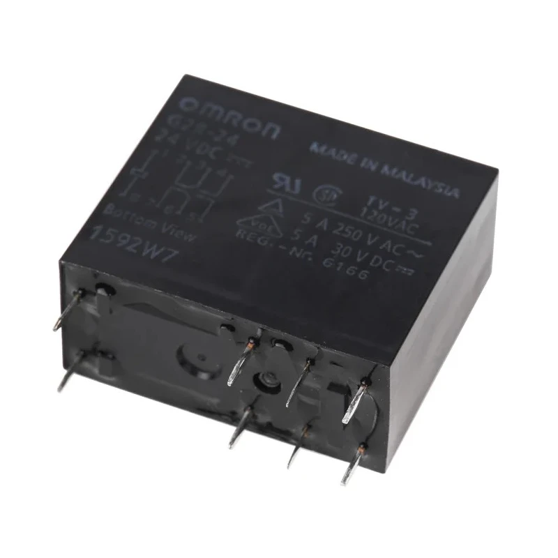 Omron PCB Power Relay 24V DC Coil 4A Switching Current DPDT G2R-24 DC24