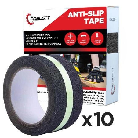 Buy Robustt Anti Skid/AntiSlip 5mx50mm Adhesive Tape Pack of 10