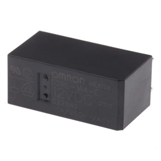 Omron PCB Power Relay, 12V DC Coil, 16A Switching Current, SPST Contact Configuration G2RL-1A4-E DC12