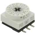 APEM Rotary Coded DIP Switch Surface Mount with Rotary Flush Actuator P65SMT101
