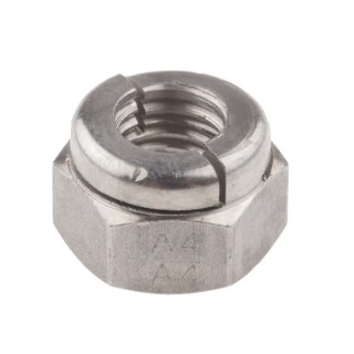 RS PRO M10 Plain 316 Stainless Steel Aerotight Locknut, 17 mm Width 665-5619