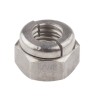 RS PRO M10 Plain 316 Stainless Steel Aerotight Locknut, 17 mm Width 665-5619