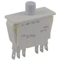 ZF Door Micro Switch, DPDT Button 100mA, Panel Mount, Momentary Operation, -40°C to 85°C E78-40A