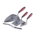 Ragni 4 Piece Brickies Pointing Trowel Set with Carbon Steel Blades and Wooden Comfort Grip Handles RB1010