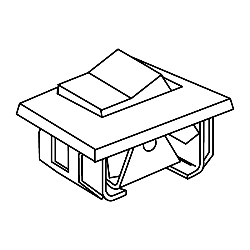 TE Connectivity DPDT Thermoplastic Panel Mount On-Off-On Rocker Switch Black Actuator 5A 28V dc 2-1571987-6