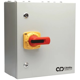 Craig & Derricott 3-Pole External Isolator Switch IP41, 1000A, 32A, 30kW SDF41G00633N/RS