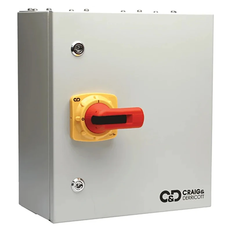Craig & Derricott 3-Pole External Isolator Switch IP41, 1000A, 32A, 30kW SDF41G00633N/RS
