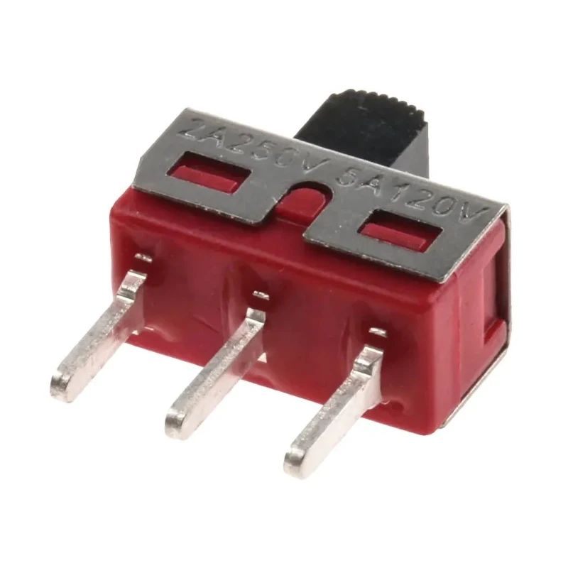 RS PRO PCB Slide Switch SPDT Latching 5A 28V DC Silver Plated Brass 7347292P