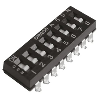 Omron Rotary Coded DIP Switch Surface Mount Slide Flat Actuator A6SN-8101