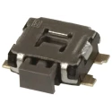 Panasonic Black Tactile Switch Push Plate, 1.35 mm Height, SPST 50mA 12 V DC Surface Mount EVQP7J01K