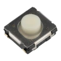 Panasonic White Tactile Switch Push Plate 3.1 mm SPST 20mA 15 V dc Surface Mount EVQQ2F03W