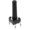 Alps Alpine Black Tactile Switch Stem, 17 mm, SPST 50mA 250V AC 12V DC, Through Hole SKHHDHA010
