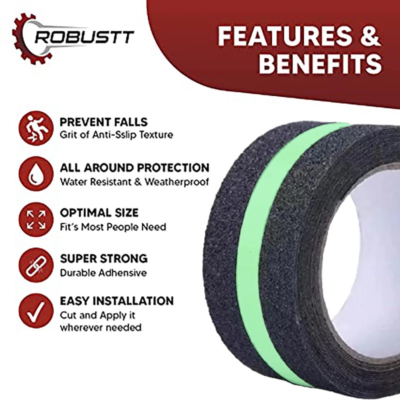 Buy Robustt Anti Skid/AntiSlip 5mtrX50mm Adhesive Tape