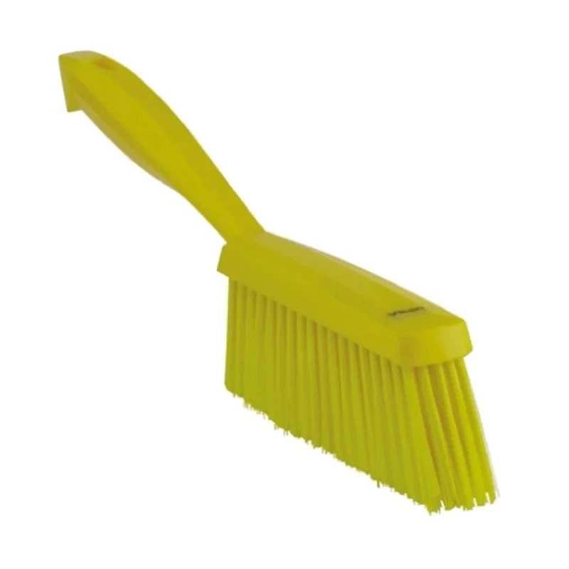 Vikan Yellow Hand Brush with 47 mm Bristle Length for Fine Particle Cleaning 45876