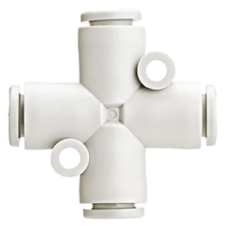 SMC Polybutylene Terephthalate Pneumatic Cross Fitting 12 mm Push-in Connection KQ2TW12-00A