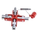 Facom Aluminium 9-way Control Cabinet Key with Removable Chain Linked Wrench and Bit Adapter 838305PB
