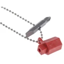 Facom Aluminium 9-way Control Cabinet Key with Removable Chain Linked Wrench and Bit Adapter 838305PB