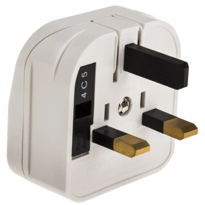 PowerConnections Mains Connector Converter Europe to UK 3A 600W ECP-WNR-3A