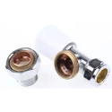 RS PRO Brass 15 mm to 1/2 in Manual Radiator Valve Angle Type, Chrome Finish, 10 bar Operating Pressure 784-5649