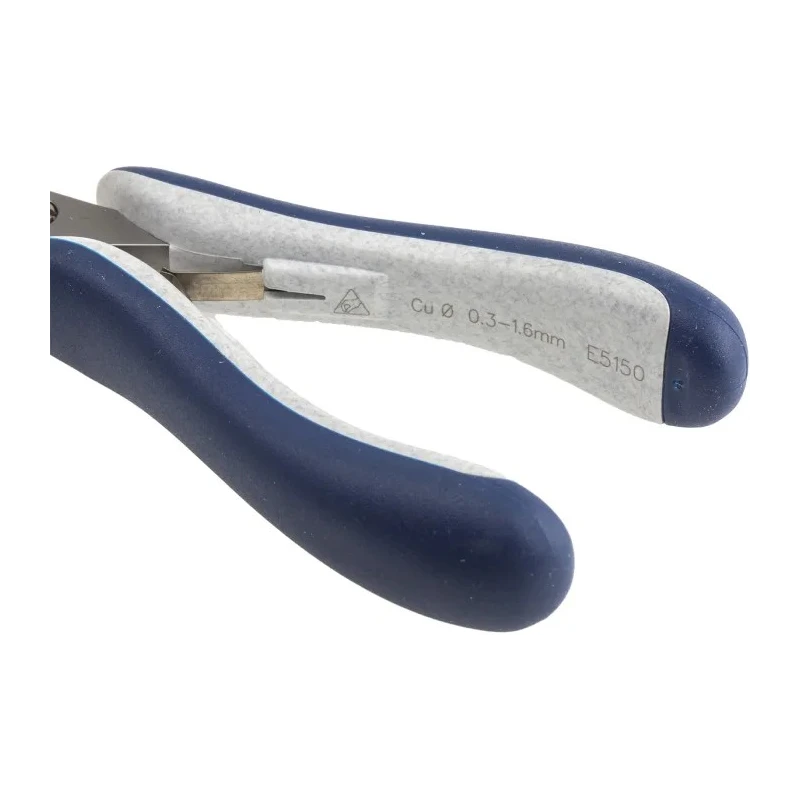 ideal-tek ESD Safe Semi-Flush Side Cutter 12.5mm Jaw Width, 125mm Length 25.E5150.CRBG