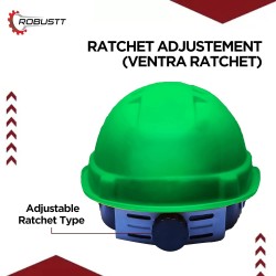 Buy Robustt X Shree JEE Safety Helmet Ratchet Green(Pack Of 50)