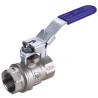RS PRO Brass Threaded Full Port Ball Valve 1/4 in BSP 14 bar Steel Handle 812-5179
