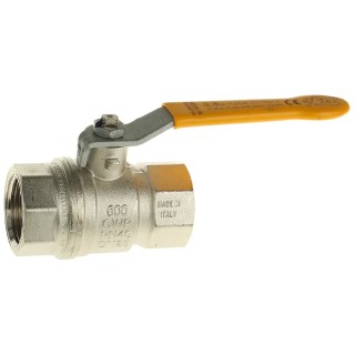 RS PRO Nickel Plated Brass Threaded Ball Valve BSPT 1 in, Max Pressure 40 bar, Stainless Steel Handle 812-5277